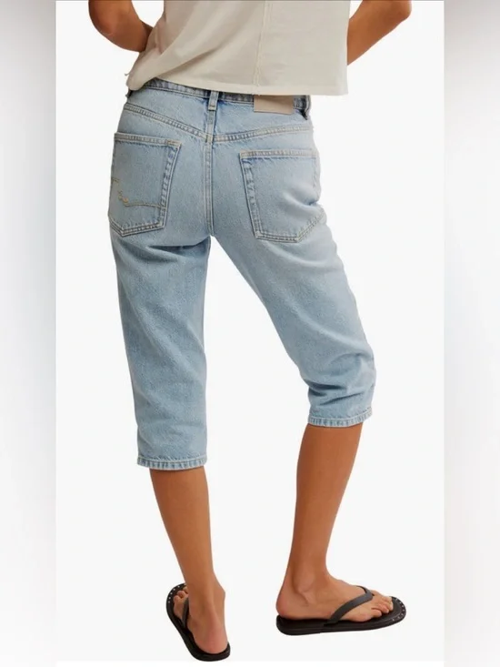 Free People Sun City High Waist Capri Jeans - Picture 3 of 3